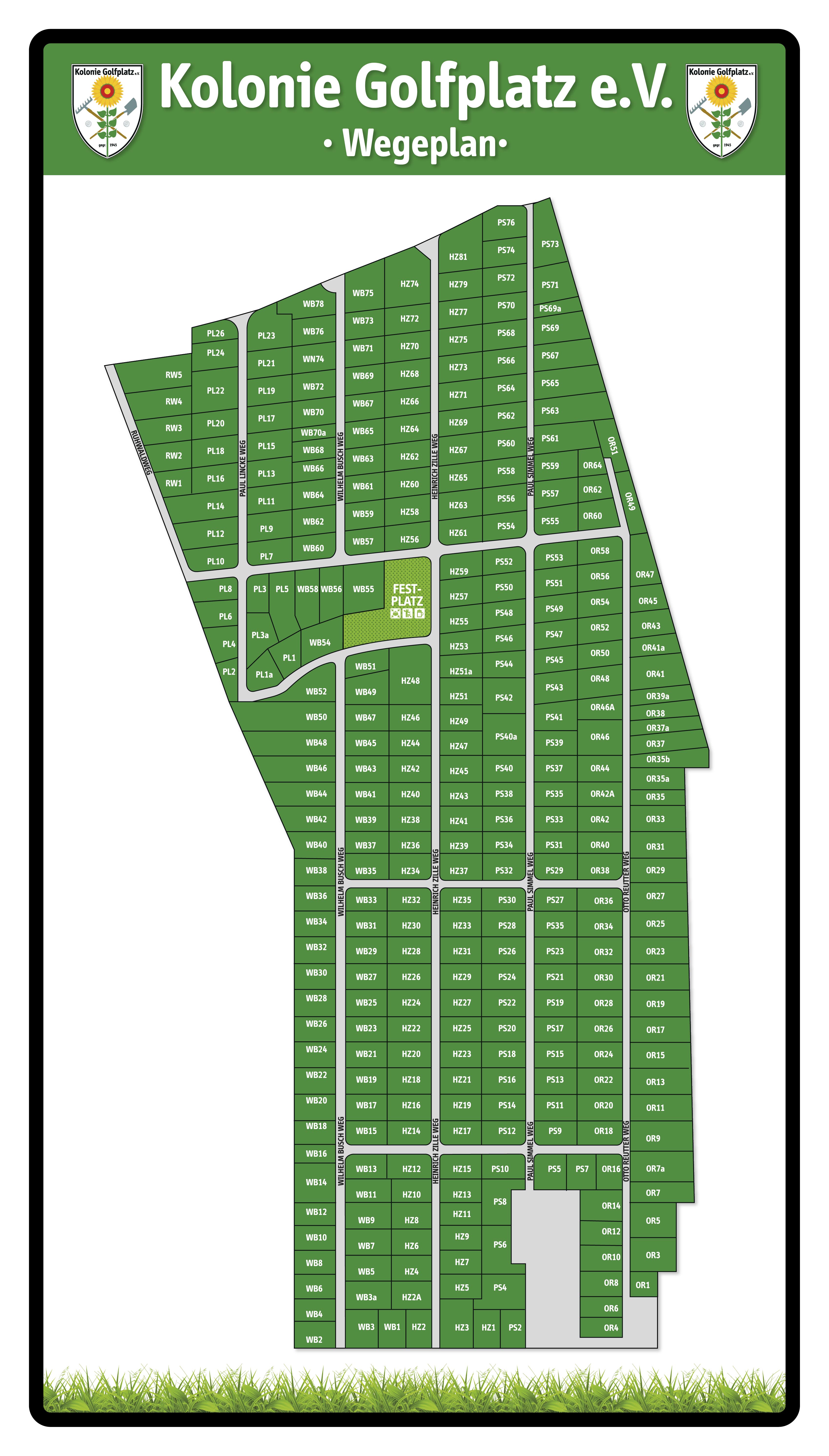 Kolonie Golfplatz_Wegeplan